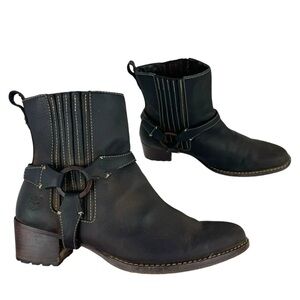 Timberland Leather Harness Chelsea Ankle Boots Brown Womens Size 9.5 67303